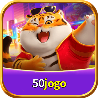 Imagem promocional da 50jogo mostrando a plataforma e suas vantagens